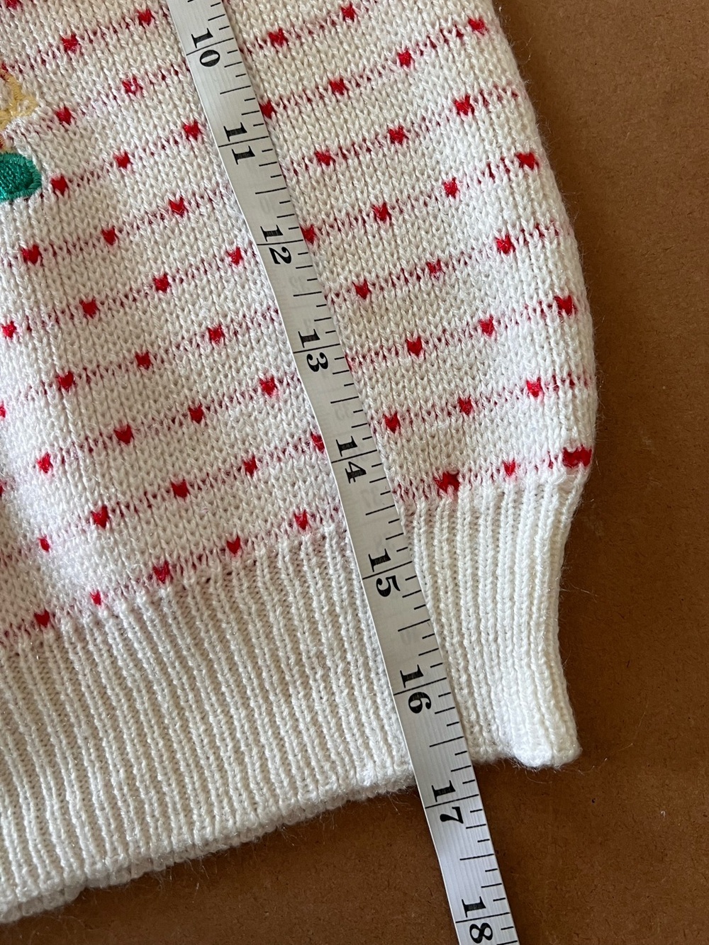Vintage Early 90s Teddy Bear Ski Sweater size 7 - Picture 7 of 7